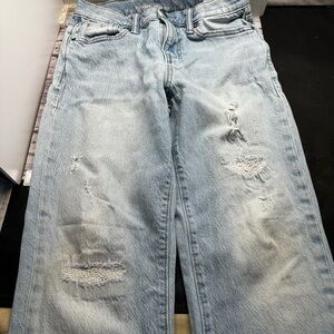 Old Navy Light Blue distressed boys jeans